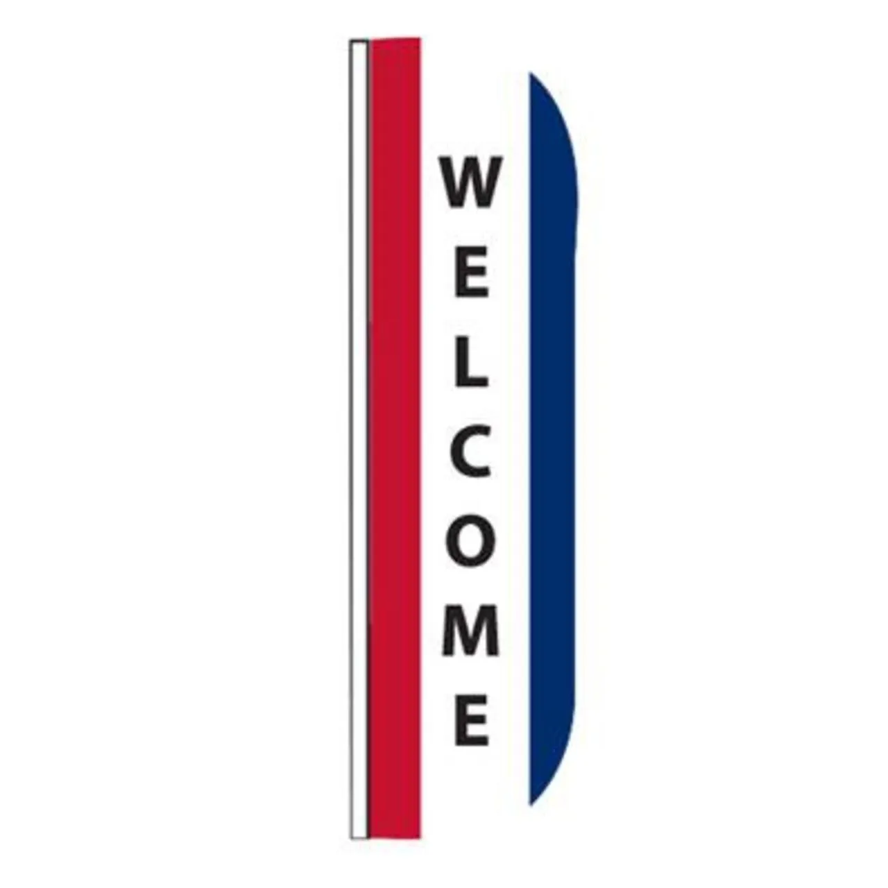 Message Flutter Flag Welcome