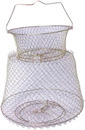 Milisten Foldable Fishing Net Crab Baskets for Crabbing Fish Bait Cage Kit Bait Net Fish Net Pole Handle