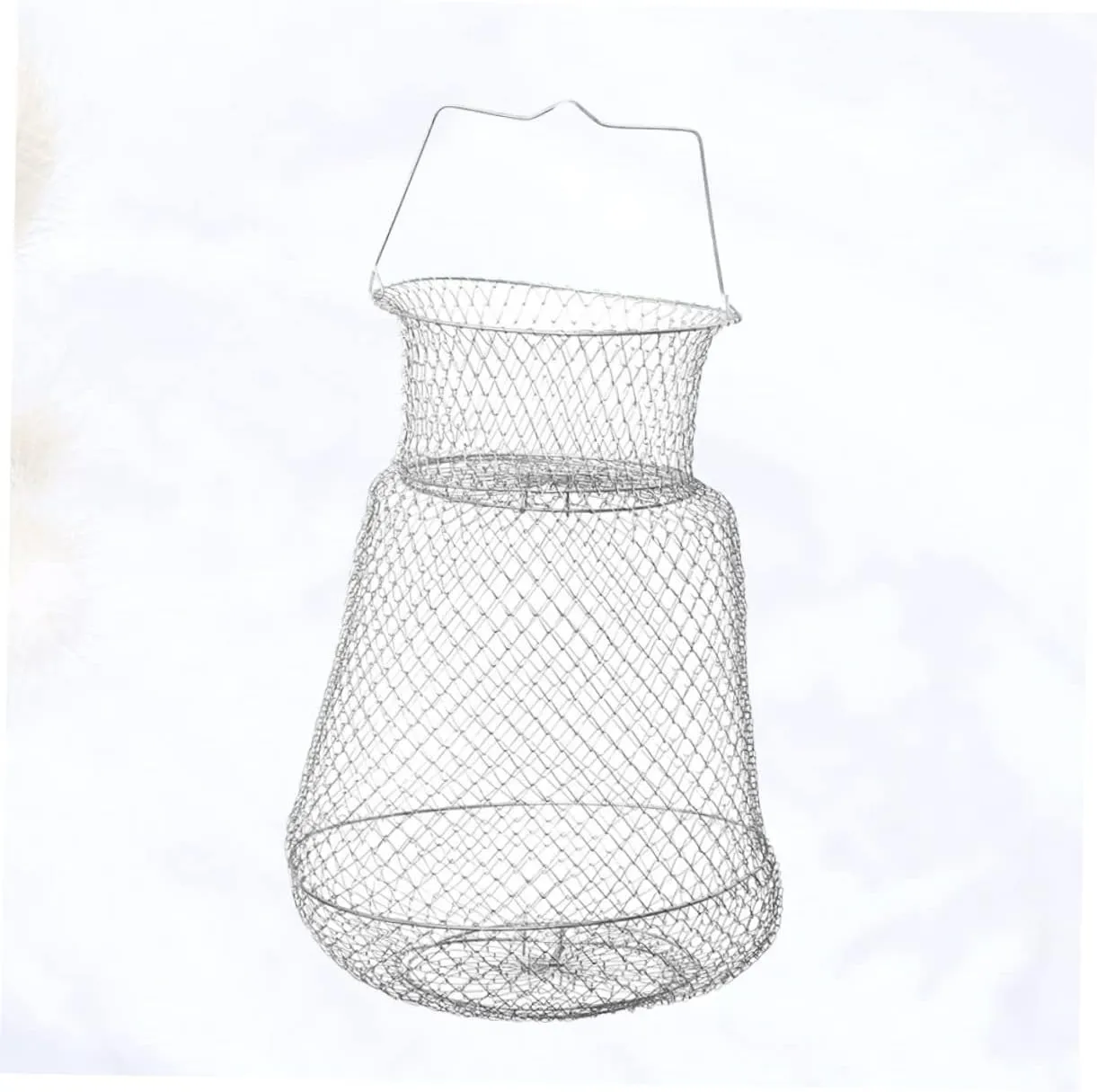 Milisten Foldable Fishing Net Crab Baskets for Crabbing Fish Bait Cage Kit Bait Net Fish Net Pole Handle