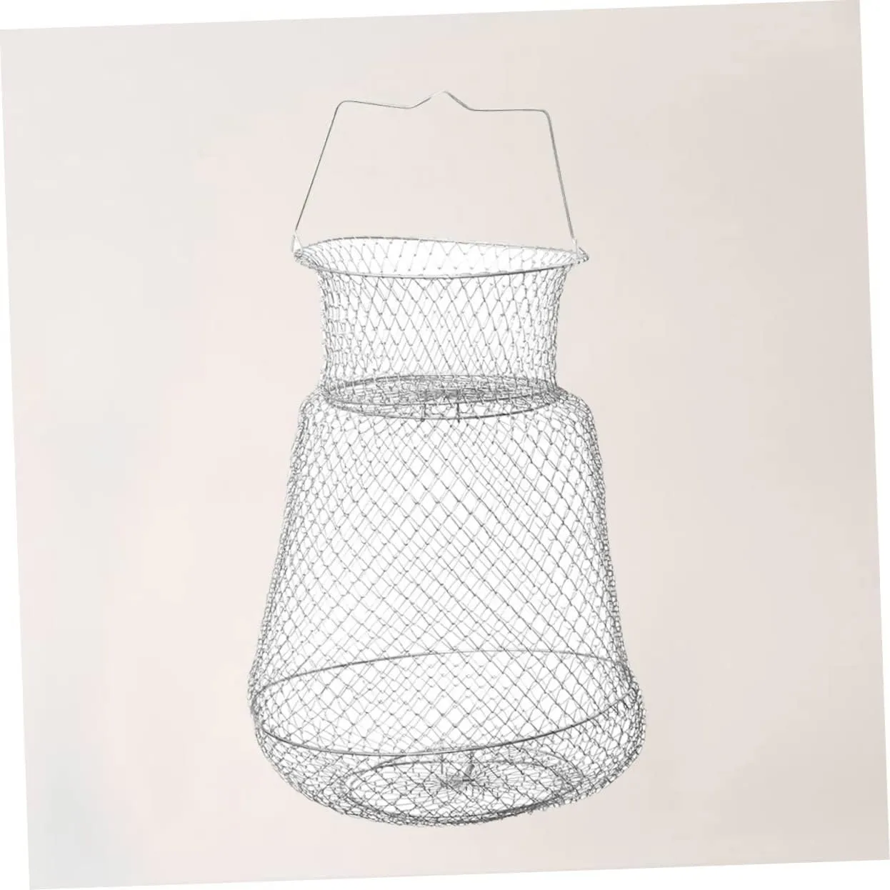 Milisten Foldable Fishing Net Crab Baskets for Crabbing Fish Bait Cage Kit Bait Net Fish Net Pole Handle