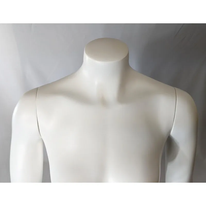 MN-SW449BASE Female 3/4 Upper Torso Mannequin Dress Form with Arms and Base