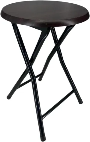 MOON FLOWER Portable Folding Chair with Wooden Seat | Ideal for Picnics, Camping Trips, or Outdoor Events