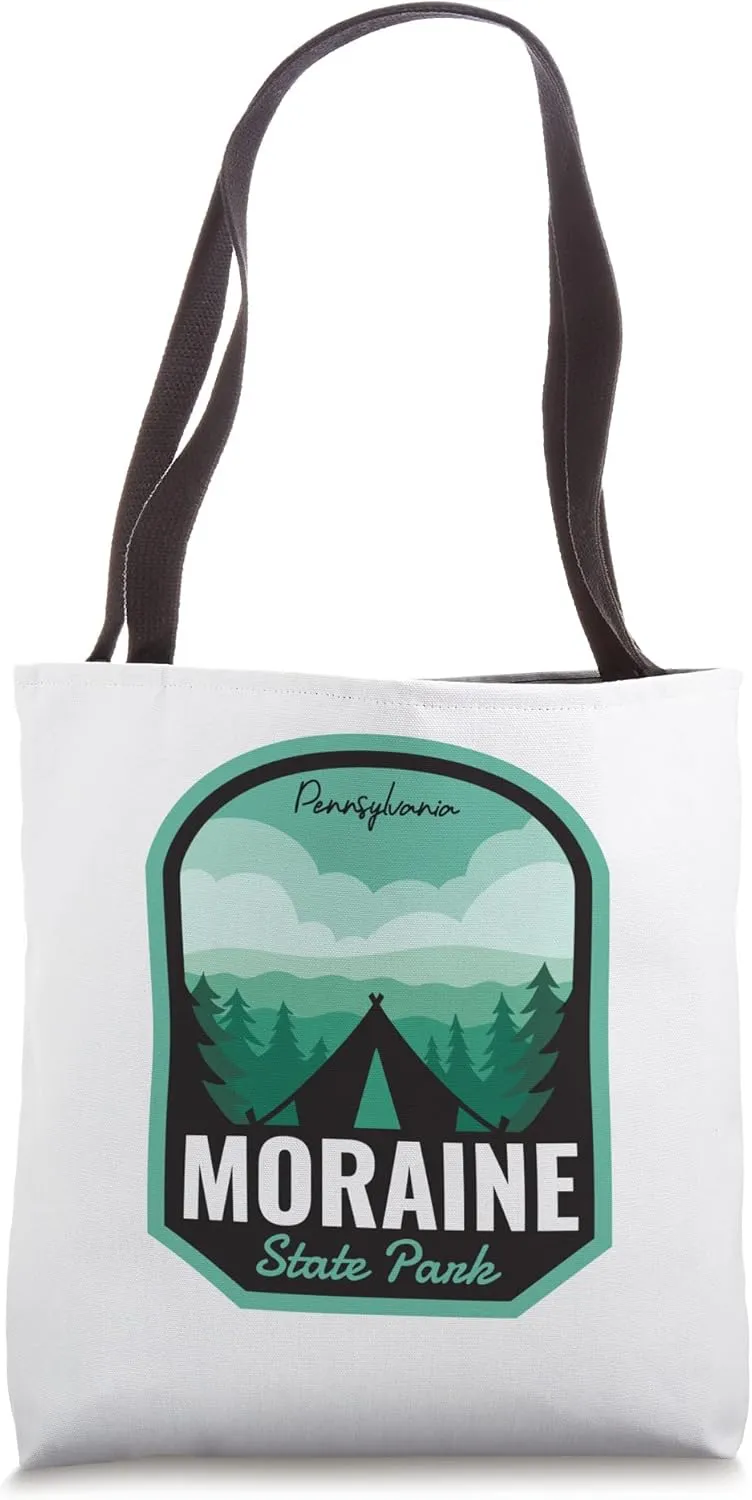 Moraine State Park PA Camping Tote Bag