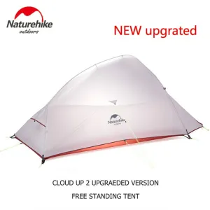 Naturehike Cloud Up Serie 123 Upgraded Camping Tent Waterproof Outdoor Hiking Tent 20D 210T Nylon Backpacking Tent Free Mat