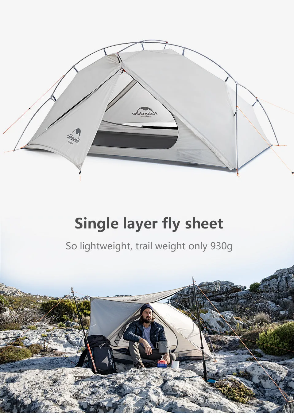 Naturehike VIK Series 970g Ultralight Single Tent