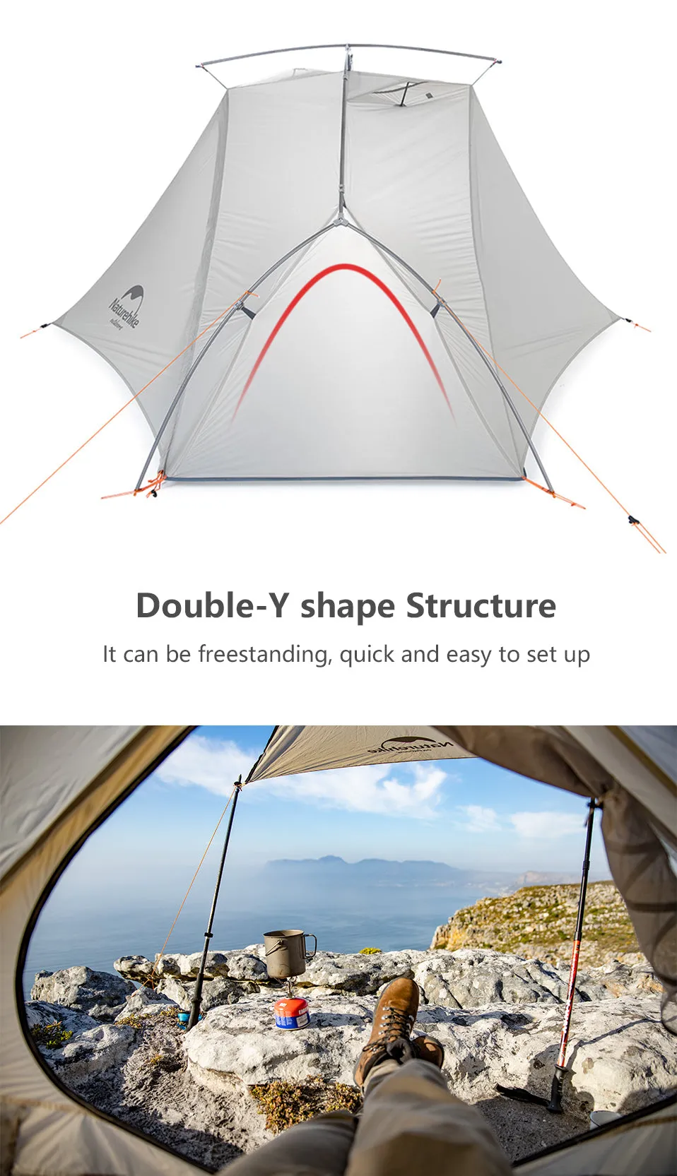 Naturehike VIK Series 970g Ultralight Single Tent