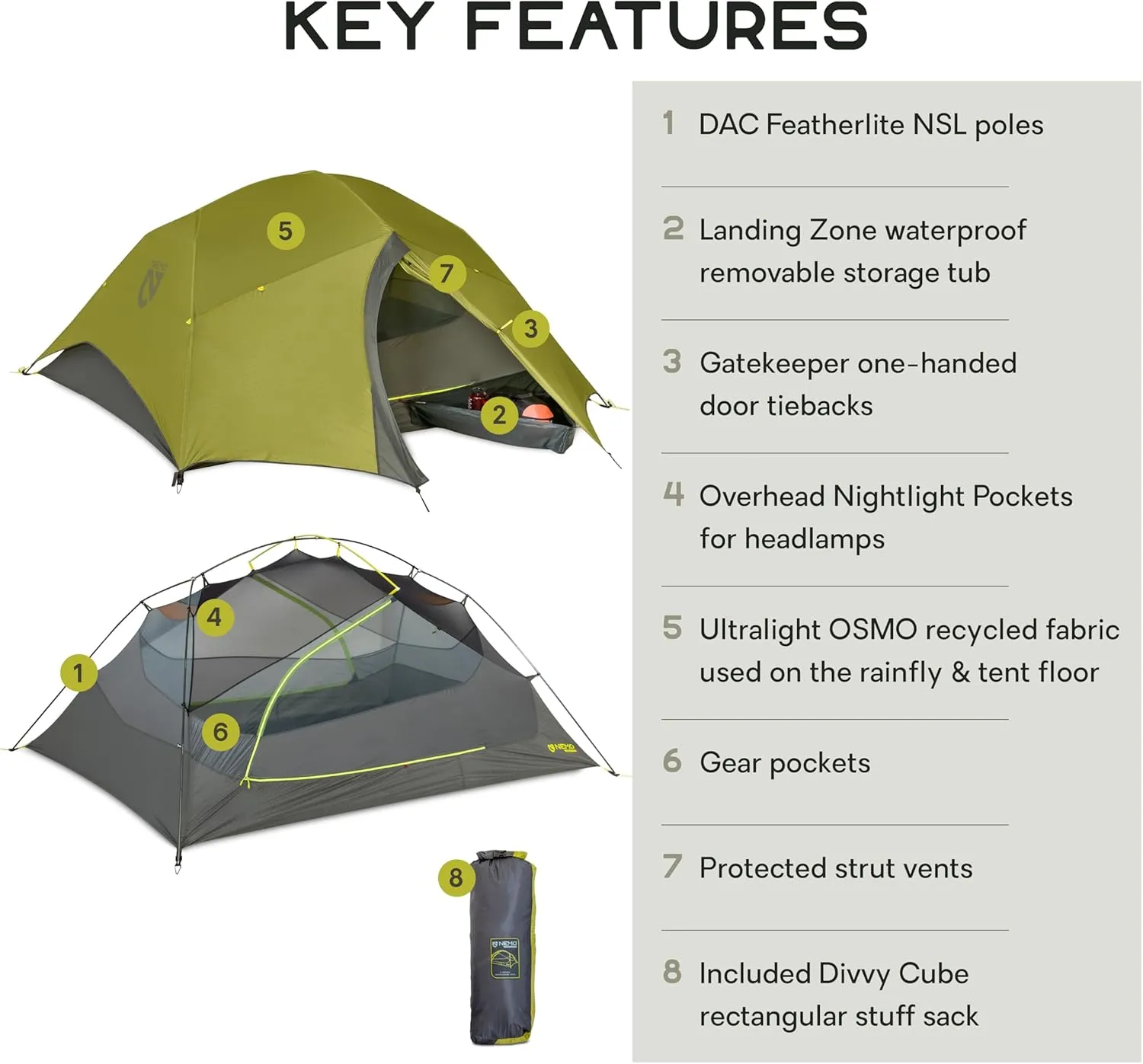 NEMO Equipment Dagger OSMO Lightweight Backpacking Tent