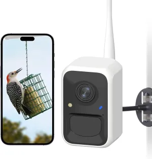 NETVUE by Birdfy Smart Bird Feeder Camera, Adjustable Brackets, Auto Bird Video Capture, Instant Notifications, AI Identify 6000  Species