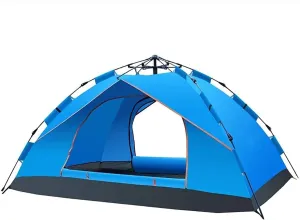 NIEH Camping Tents Shelters Automatic Pop Up Camping Tent for 3 to 4 Person | Hydraulic Double Layer Tent Waterproof for Hiking Outdoor Survival Travel