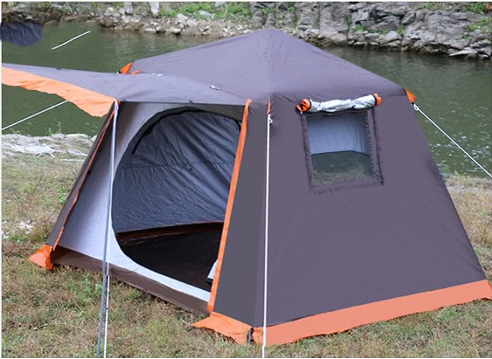 NIEH Instant Automatic Pop Up Camping Tent Easy Set Up Family Tent Perfect for Beach, Outdoor, Traveling,Hiking,Camping, Hunting, Fishing, 240X240X190CM, Green