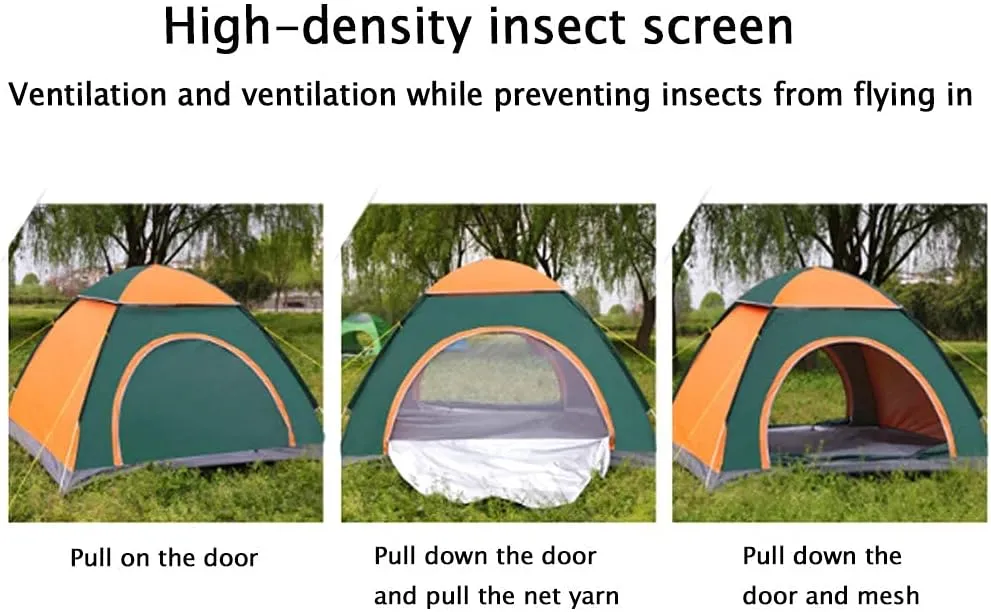 NIEH Tent Outdoor Camping Folding Automatic 3-4 Person Waterproof Family Tents
