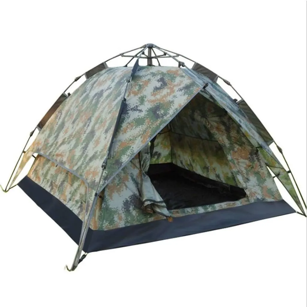 NIEH Tent Windproof Waterproof Camping Tent Outdoor 2-3 People Camping Tent Automatic Rainproof Double Fabric Multifunction Dome Tent Outdoor Camping Supplies Easy Large Capacity