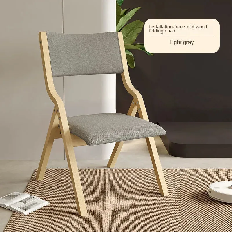 Nordic Minimalist Backrest Chair | Foldable Design for Versatile Use
