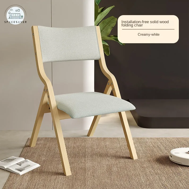 Nordic Minimalist Backrest Chair | Foldable Design for Versatile Use