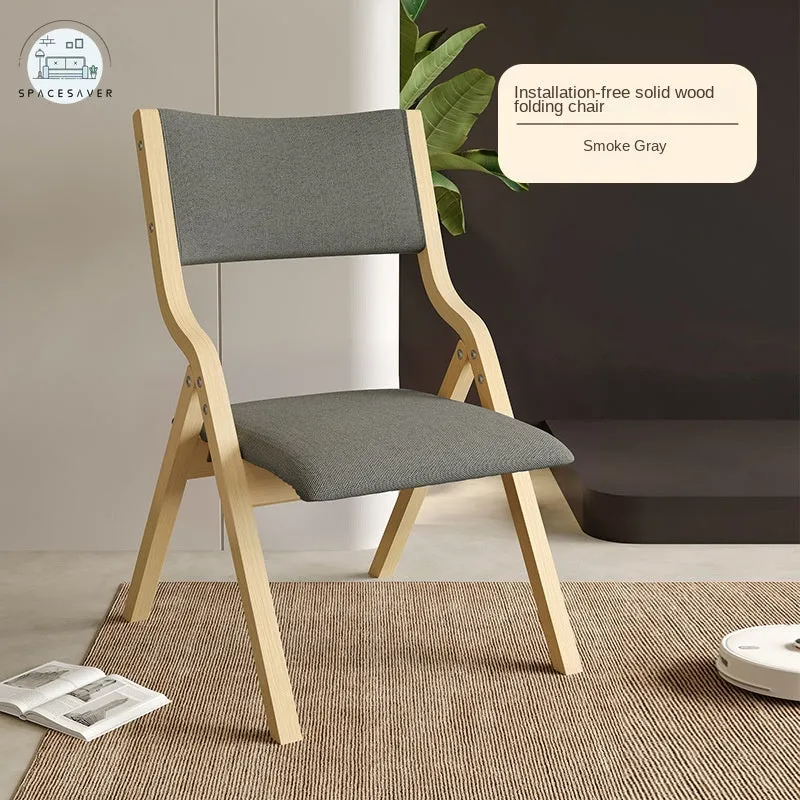 Nordic Minimalist Backrest Chair | Foldable Design for Versatile Use