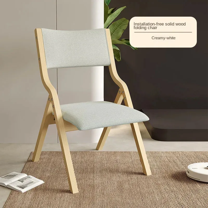 Nordic Minimalist Backrest Chair | Foldable Design for Versatile Use