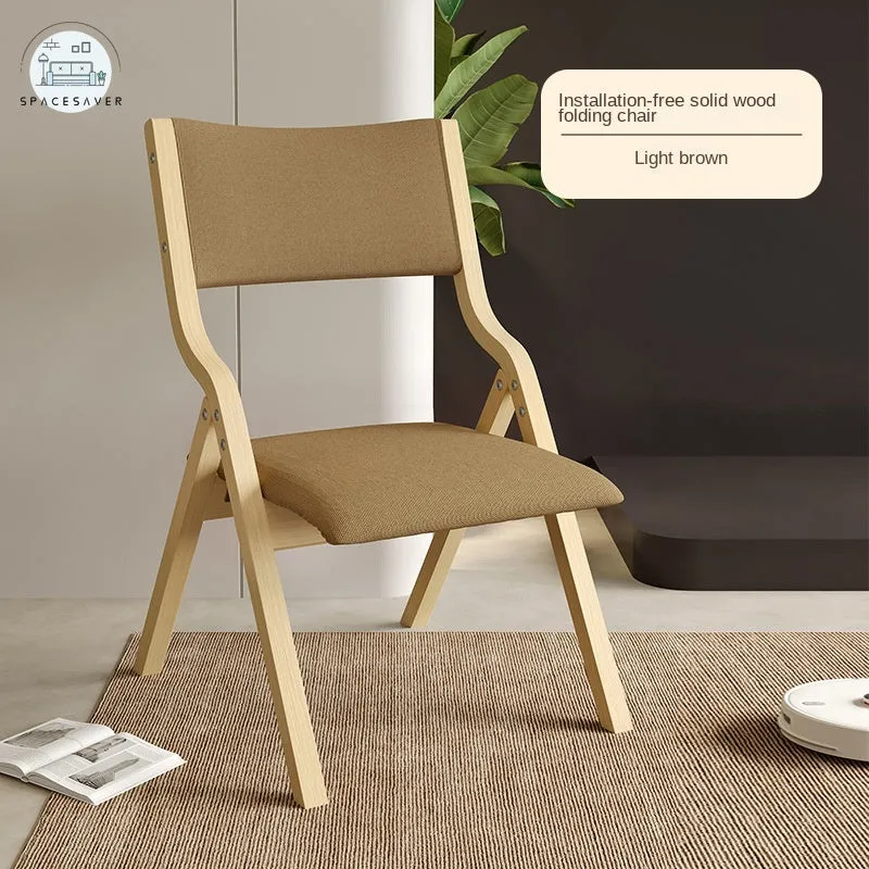 Nordic Minimalist Backrest Chair | Foldable Design for Versatile Use