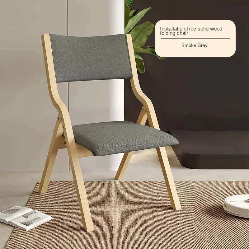 Nordic Minimalist Backrest Chair | Foldable Design for Versatile Use