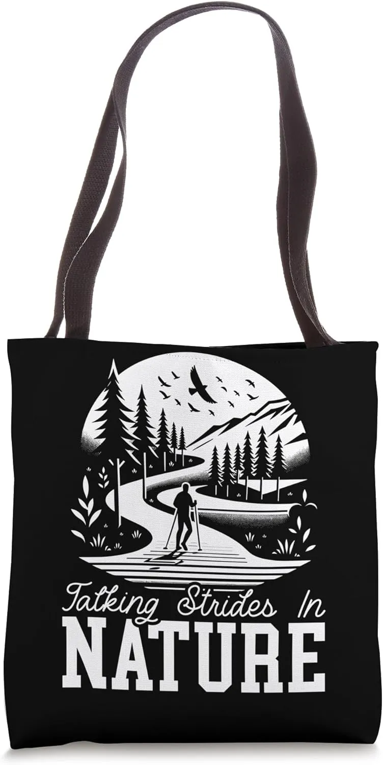 Nordic Walking Lover Endurance Cardio Fitness Nordic Walker Tote Bag