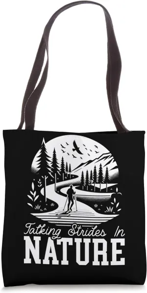 Nordic Walking Lover Endurance Cardio Fitness Nordic Walker Tote Bag
