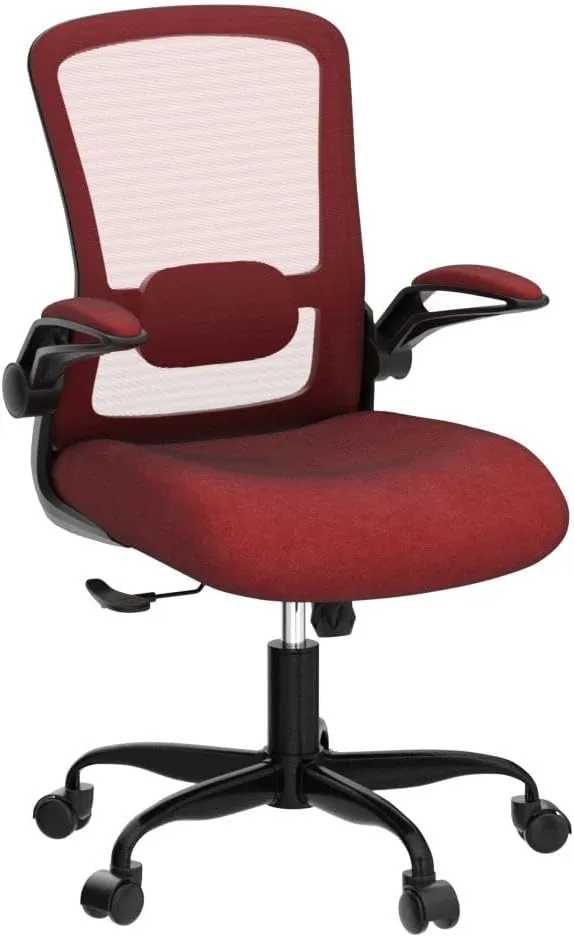 Office Chair, Ergonomic Desk Chair with Adjustable Lumbar Support, High Back Mesh Computer Chair with Flip-up Armrests-BIFMA Passed Task Chairs, Executive Chair for Home Office