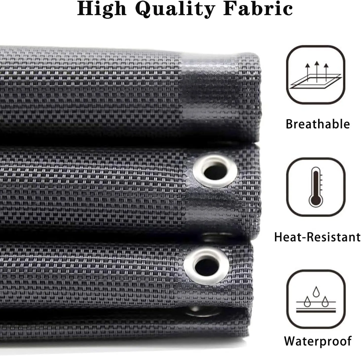 Ostlttyn Zero Gravity Chair Replacement Fabric Kits Set of 2, 17" Repair Cloth with Replacement Bungee Cord for Anti Gravity Sling Outdoor Folding Lounge Lawn Chairs, Black