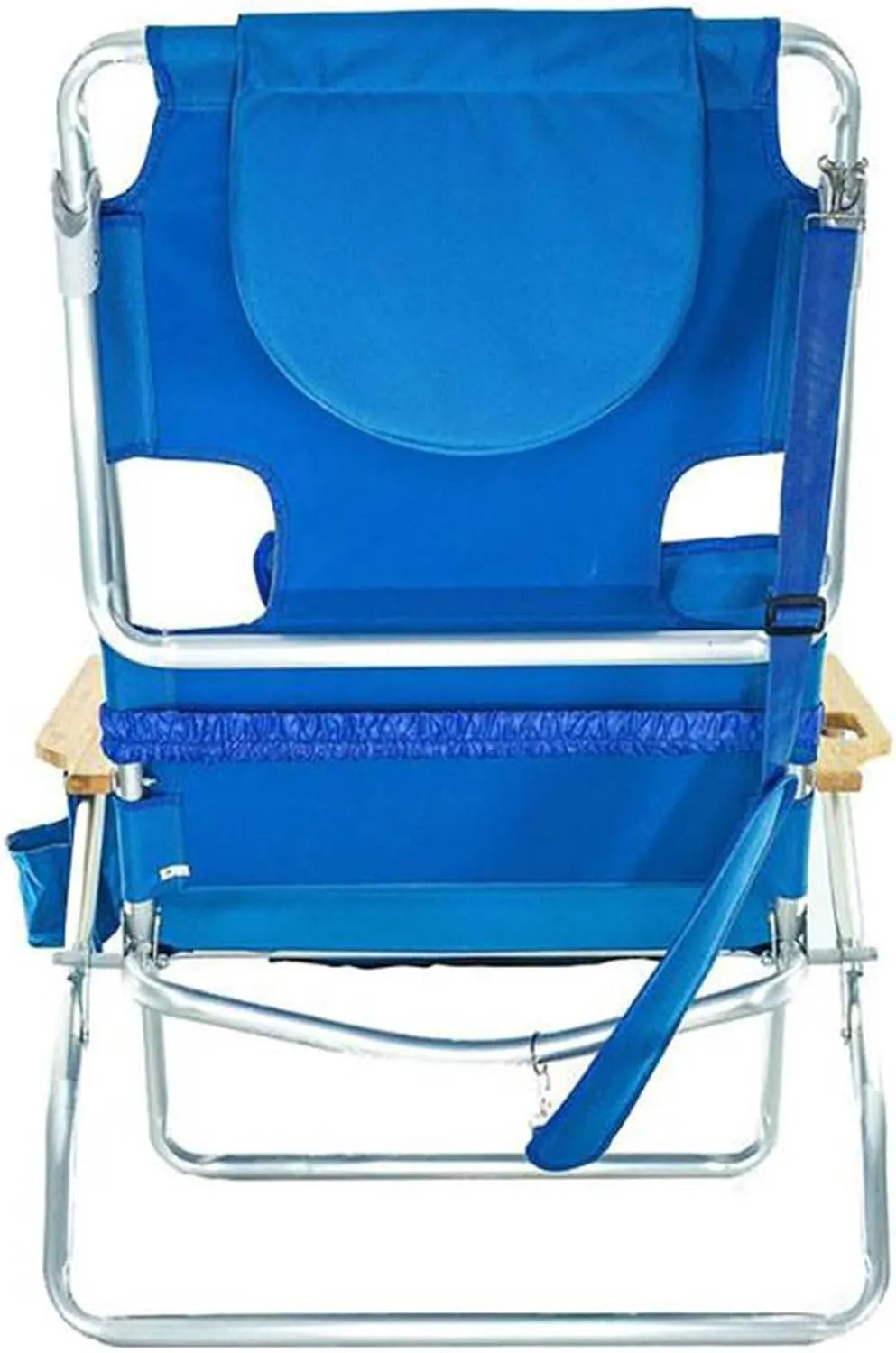 Ostrich Deluxe Reclining Lounge Chair, 3 in 1 Folding Outdoor Beach Lounger, Blue