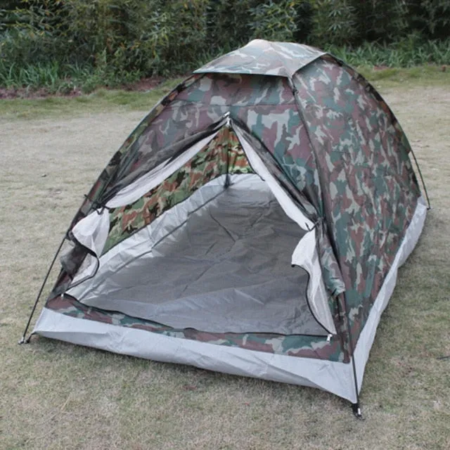 Outdoor 2 Persons Camping Tent 200 * 130 * 110cm PU1000mm