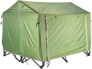Outdoor Backpack Tent Automatic Camping Cot 4-Season Outdoor Off Ground Tent Folding for 2 Person Hiking Winter Fishing Camping Travel Night Cat Camping Tent