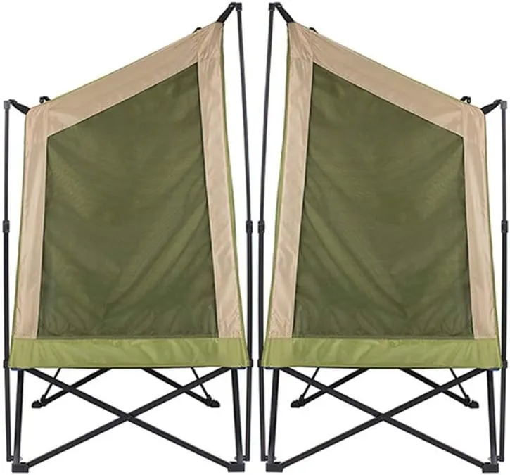 Outdoor Backpack Tent Automatic Camping Cot 4-Season Outdoor Off Ground Tent Folding for 2 Person Hiking Winter Fishing Camping Travel Night Cat Camping Tent