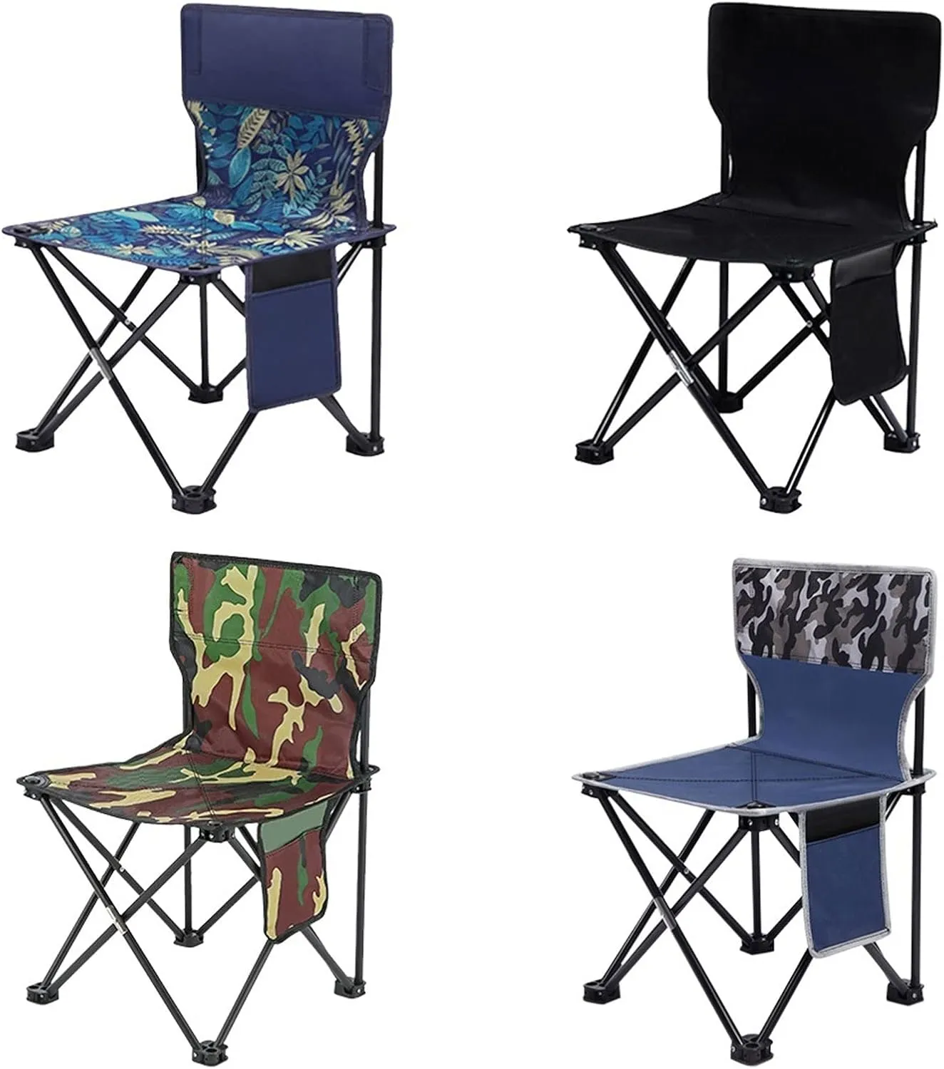 Outdoor Chair Outdoor Camping Chairs Portable Fishing Chair Fishing Leisure Folding Stool Aluminum Alloy Camping Hiking Camp Chairs (Color : 2)
