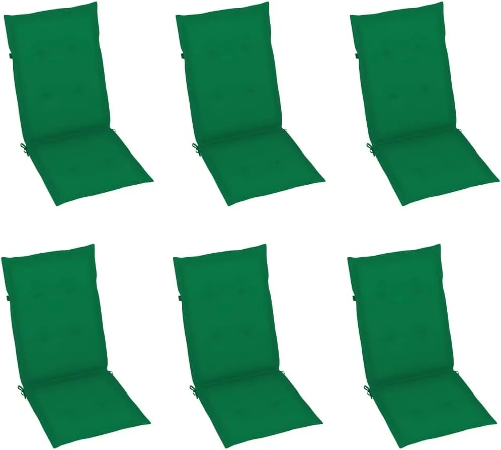 Outdoor Chairs,Zero Gravity Chair,Folding Stool,Folding Patio Chairs 6 pcs with Cushions Solid Acacia WoodFor Gardens, patios, Balconies