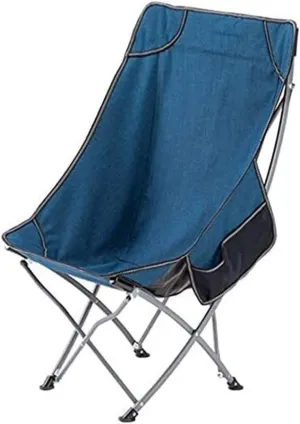 Outdoor Folding Chair Camp Chair Ultralight Beach Fishing Stool Portable Camping Garden Hight Back Chairs with Side Pocket Folding Good