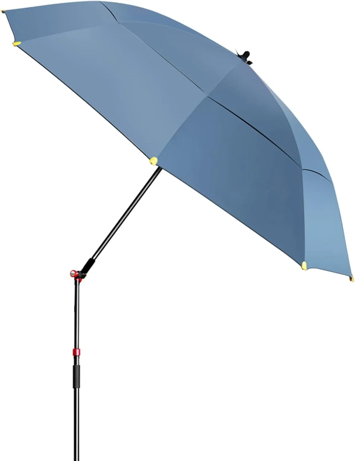 Outdoor Parasol Umbrellas for Fishing Shelters - Multi-Purpose Sun Umbrella for Garden - Beach Sunshade, Sun Protection Heat Insulation - Rainproof Windproof, 360° Adjustment (Blue 220cm/7.2ft)