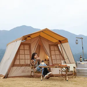 Outdoor Tent Camping Thickened Room Tent Sunscreen and Rainproof Large Luxury Camping Tent Big Tent for Outdoor,Family Cabin Tents,Family Tent for Cam