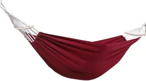 Outdoor Thickened Cotton Hammock, Garden Anti-Rollover Double Swing, Camping Equipment with Storage Bag, Load Bearing 150kg/330.7lbs(Burgundy)
