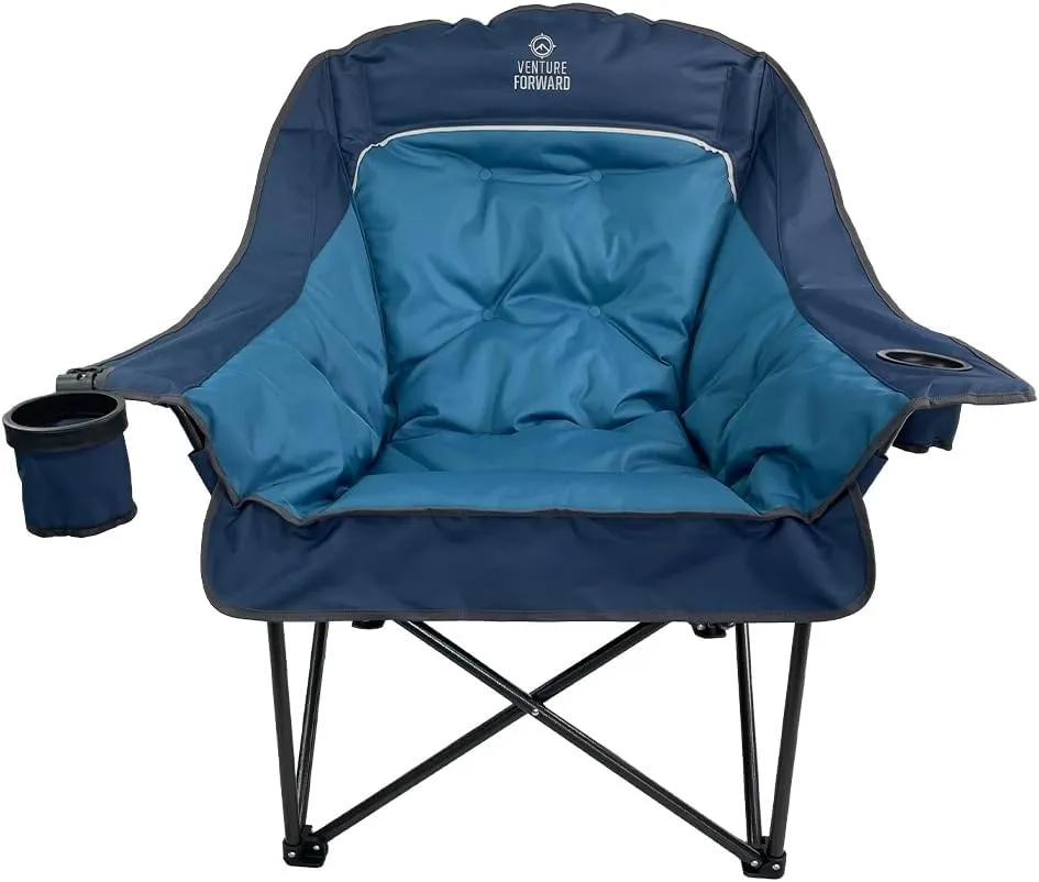 Oversized Folding Camping Chair - Portable and Comfortable, 400 lbs. Weight Capacity - Perfect for Camping and Outdoor Activities