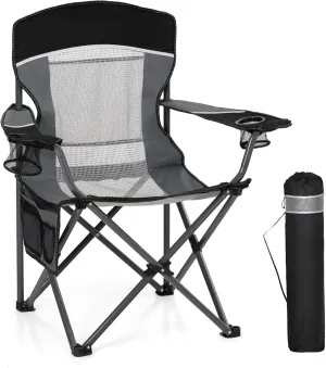 Oversized Portable Mesh Camping Folding Chair