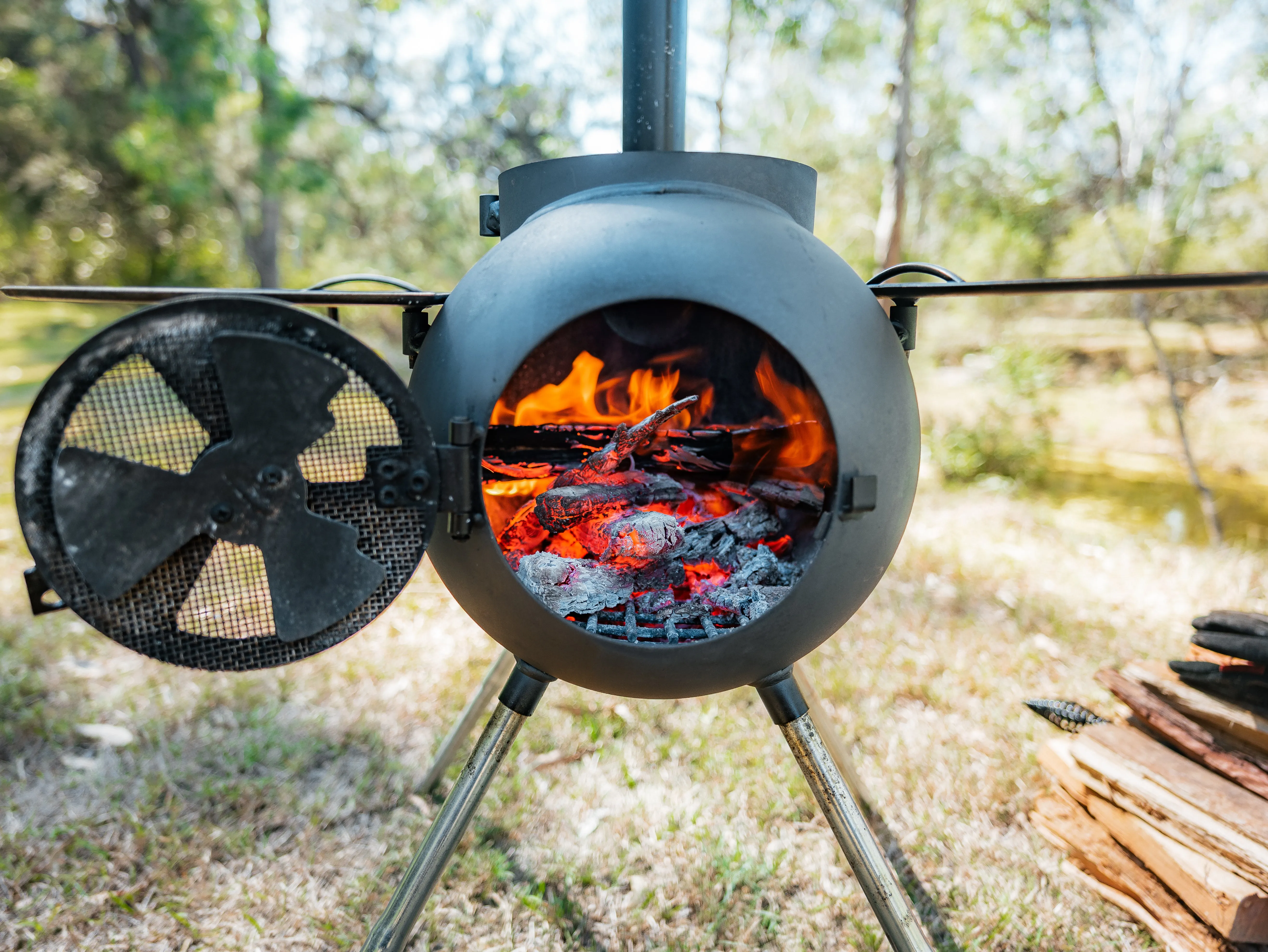 Ozpig Series 2 Portable Wood Fire Stove