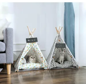 Pet Tent Kennel Removable And Washable Canvas Dog Tent Pet Bed Pad Pet Supplies