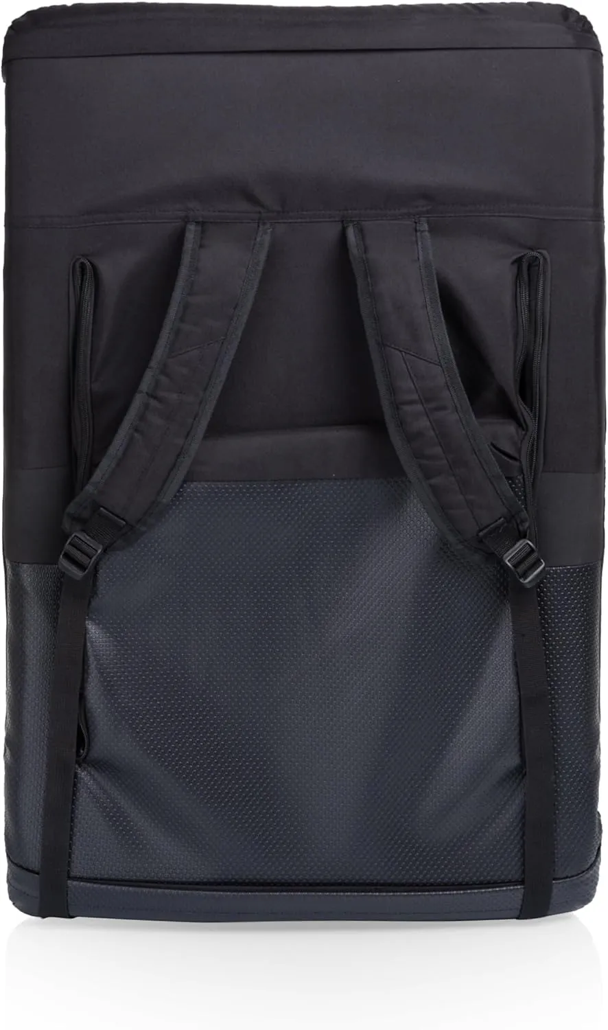 PICNIC TIME ONIVA - a Brand Ventura Reclining Stadium Seat with Back Support - Bleacher Seat - Beach Floor Chair, (Black)