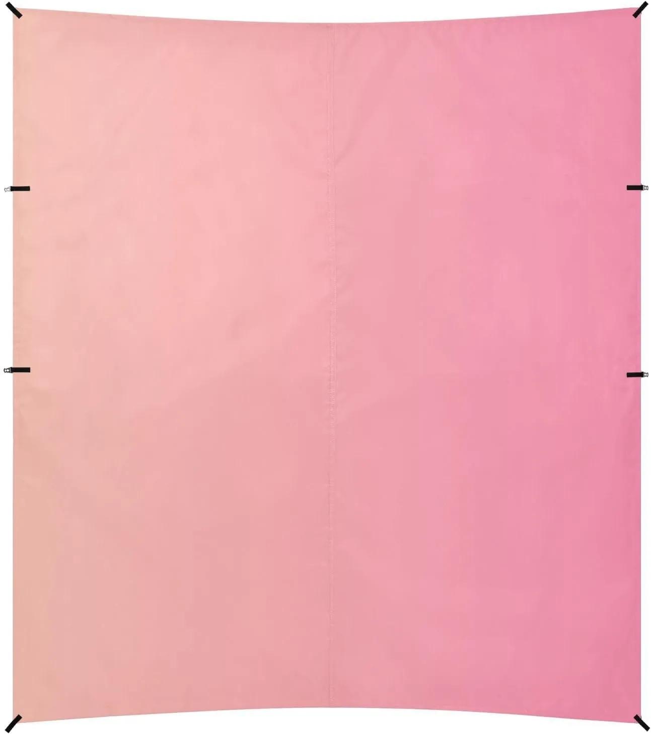 Pink Gradient Foldable Beach Cabana UPF50  Protection Water-Resistant Large Sun Shelter Includes Sand Shovel, Sandbags, Stability Poles for Camping, Picnics, Backyard