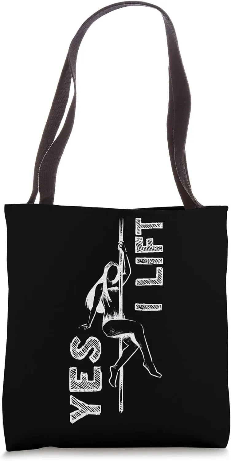 Pole Dancing - Funny Pole Fitness Pole Dancer Tote Bag