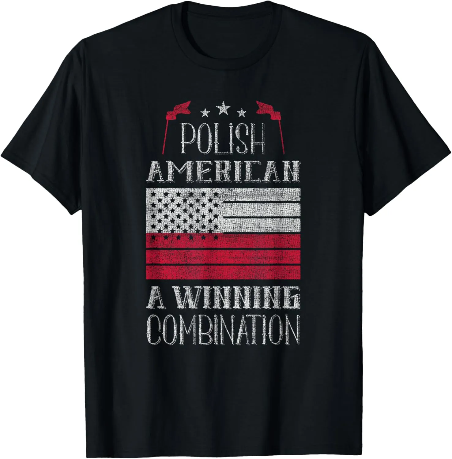 Polish American, A Winning Combination - Poland Pride T-Shirt