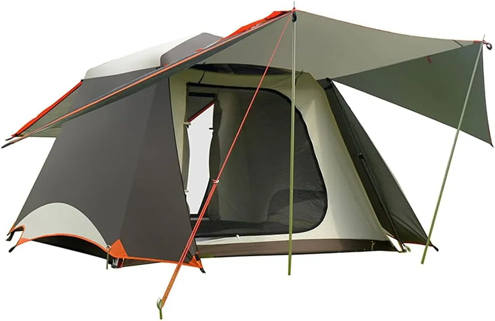 Pop Up Tent 3-4 Person Automatic Tent Portable Outdoor Cabin Shelter 2 Second Setup Instant Tent Double Layer Family Tent for Festivals Garden