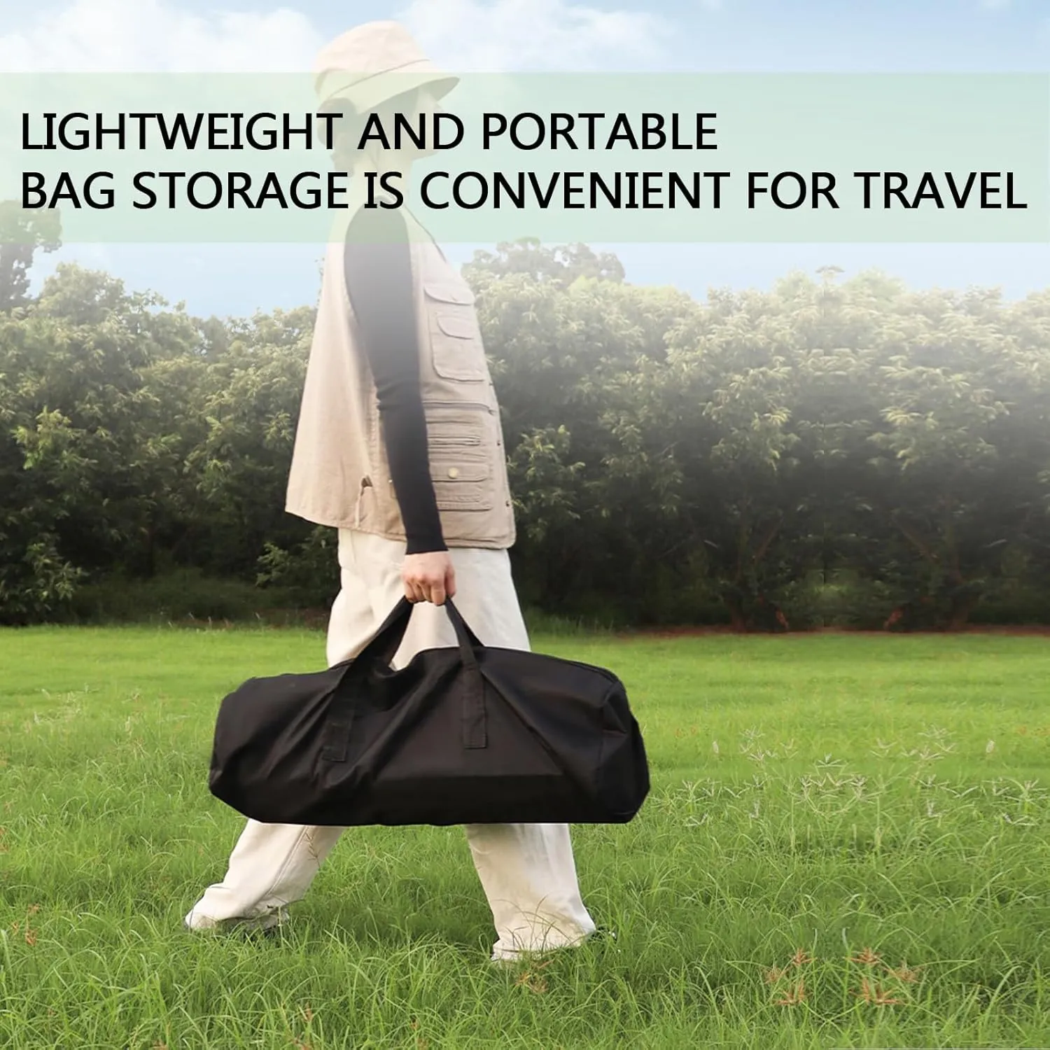 Portable Camping Side Table, Lightweight Aluminum Folding Table with Carry Bag, Ideal for Picnic, BBQ, Cooking, and Outdoor Activities Light Yellow 50×53×50cm/19.7×20.9×19.7in