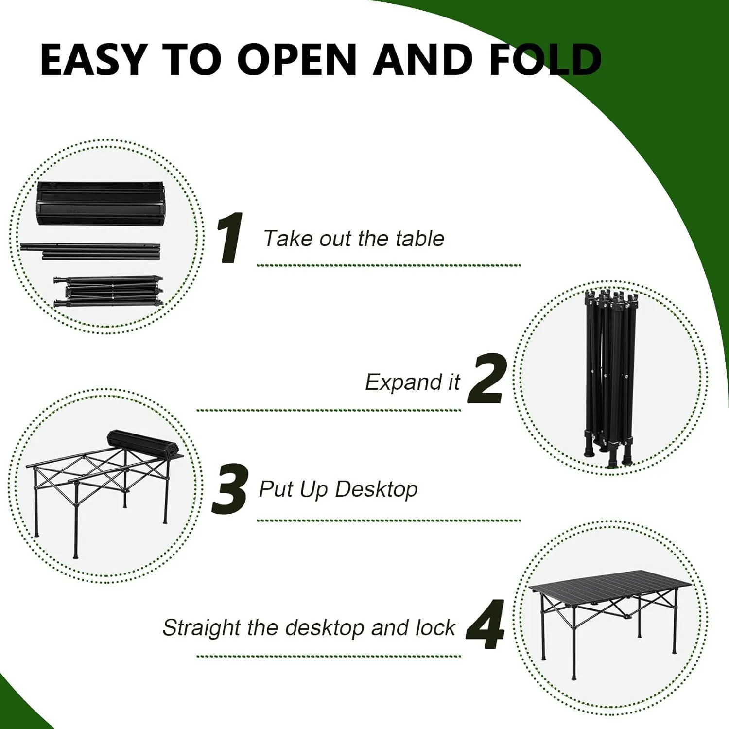 Portable Camping Side Table, Lightweight Aluminum Folding Table with Carry Bag, Ideal for Picnic, BBQ, Cooking, and Outdoor Activities Light Yellow 50×53×50cm/19.7×20.9×19.7in