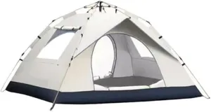 Portable Camping Tent 2-3 Person, Windproof UV Protection Automatic Double Layered Pop-Up Light Weight Beach Tent Quick Setup, for Beach Outdoor Fishing Weekend Trips