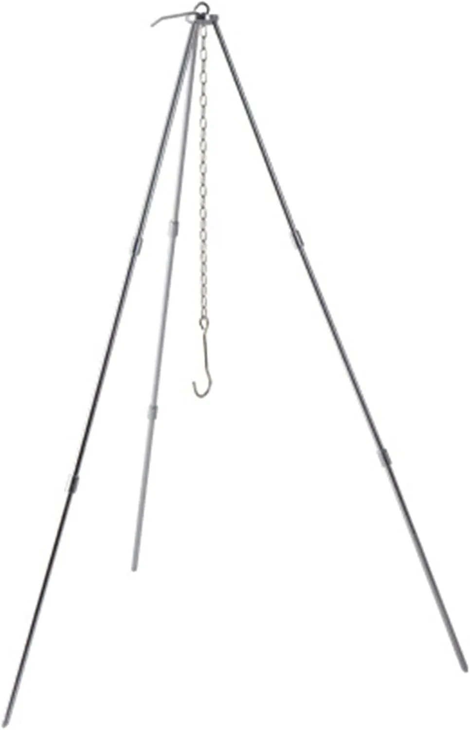 Portable Cooking Tripod: Foldable Campfire Tripod for Outdoor Cooking, Aluminum Alloy with Chain and Carrying Bag