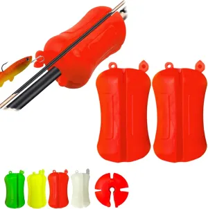 Portable Fishing Rod Fixed Ball, Multi-Function Rubber Fishing Pole Clip, Silicone Fishing Rod Holder Straps, Wear Resistant Tight Fishings Tool for Various Sizes Fishings Pole